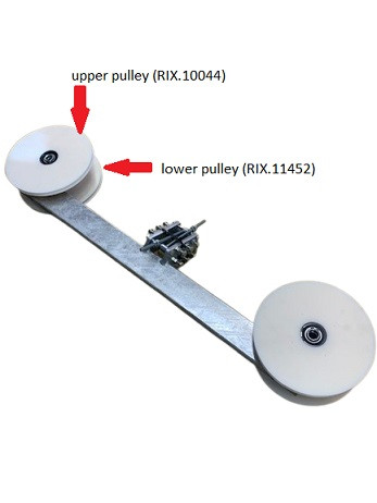 Aufzugsrad oben (alte Ausführung)