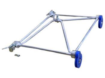 Roue en plastique bleu pour Chariot ALU