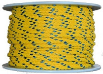 Corde jaune rouleaux "Basic" Ø7 mm, 200 m, jaune/bleu Corde jaune rouleaux "Basic" Ø7 mm, 200 m, jaune/bleu