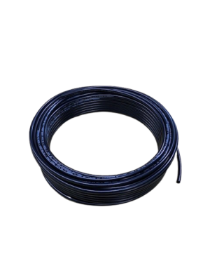 Tuyau en plastique pour les Vérines pneumatique, noir Ø 6x1,05mm, 25 m