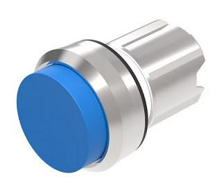 Push button blue for control panel