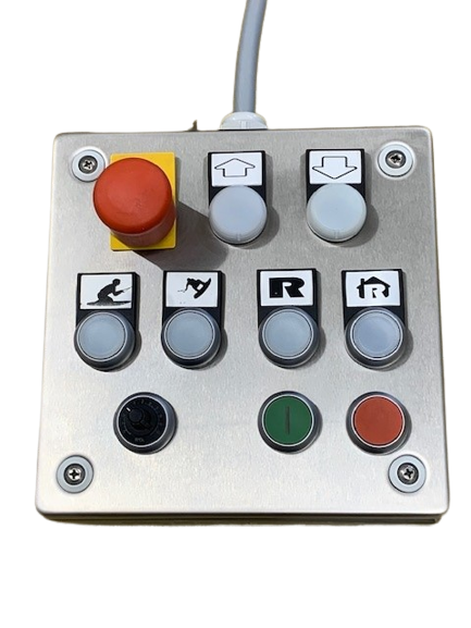 Push LED-button, transparent