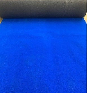 Teppich blau für Start- & Anstellrampe