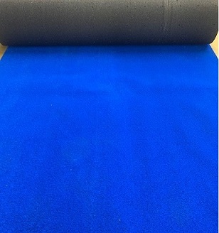 Carpet for starting ramp, blue