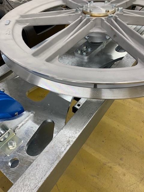 Deflection axle complete with hub (Master Basic & Little BRO)