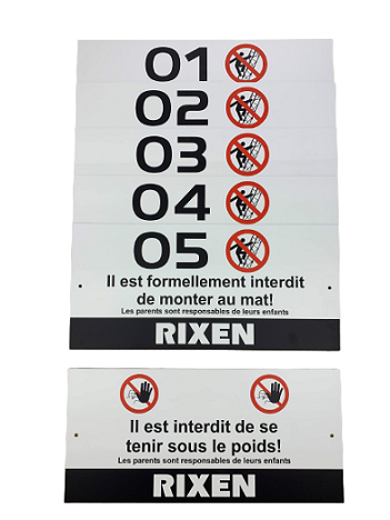Set of signs, 6 pc.